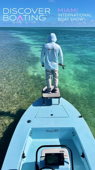 Stop by and see us @miamiboatshow booth MB800. We have the 17HPX-V and 18HPX-V displayed. #maverickboats #fishthelegend